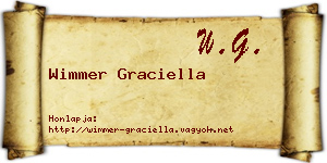 Wimmer Graciella névjegykártya
